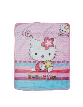 Couverture Double Face Rose Hello Kitty