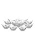 Set De 7 Bols Carre Azur Glass Iris